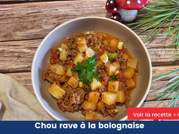 Chou rave à la bolognaise